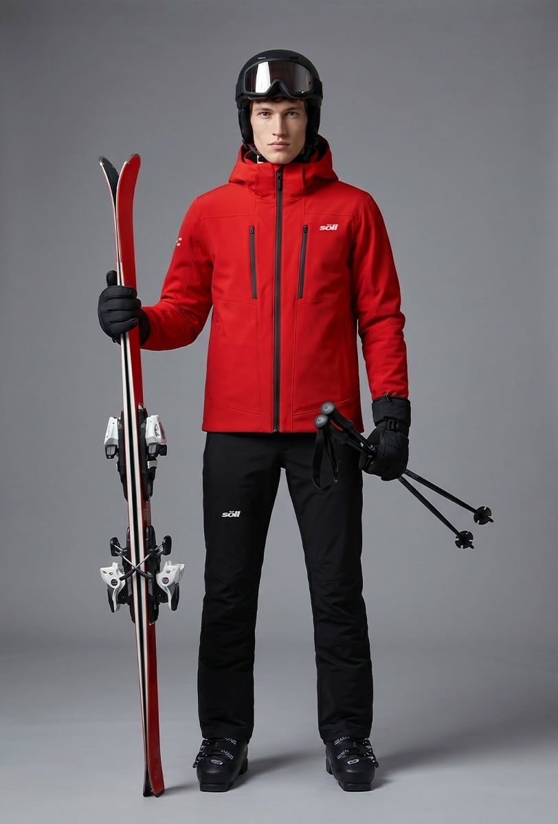 Men’s ski jacket Söll STORM Red – detail - 3