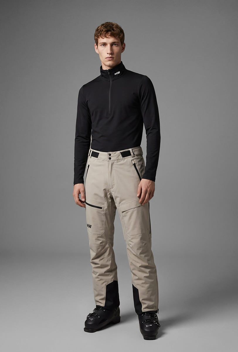 Men’s ski midlayer Söll ACTIVE II Black - 1
