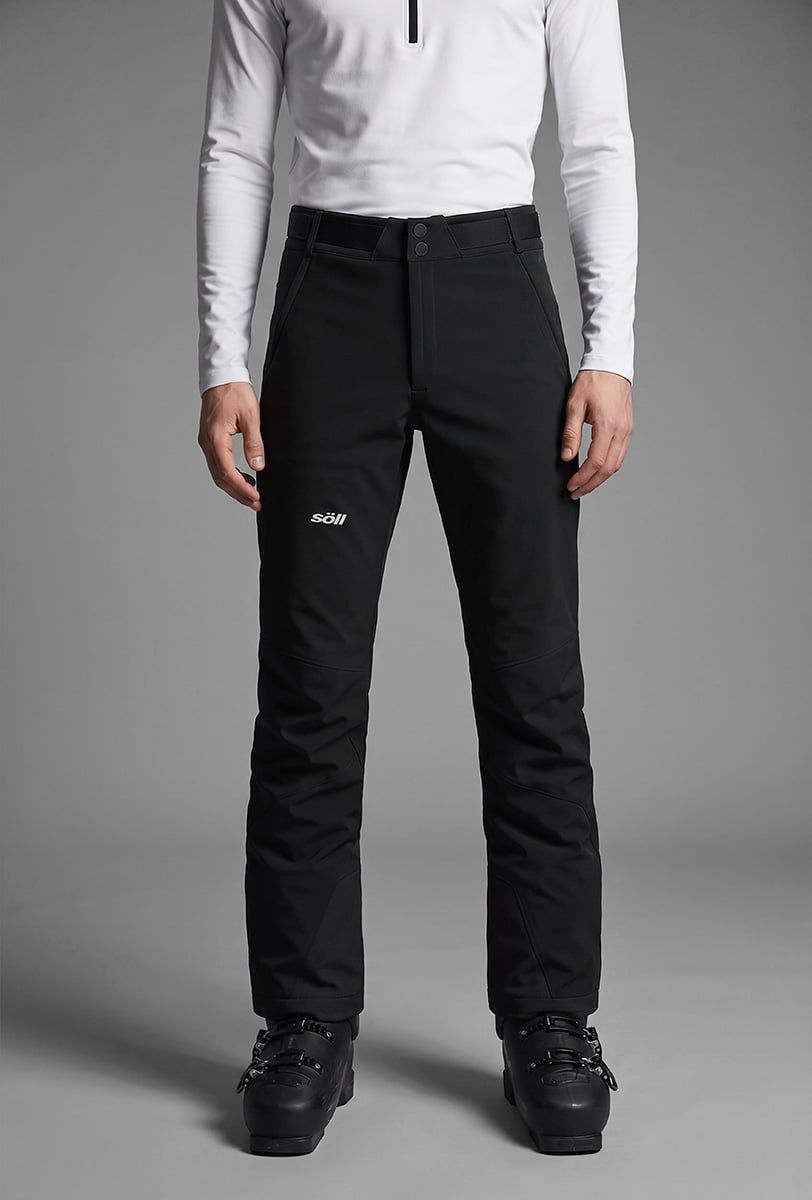 Men’s ski trousers Söll GLACIER Caviar Black – detail - 2