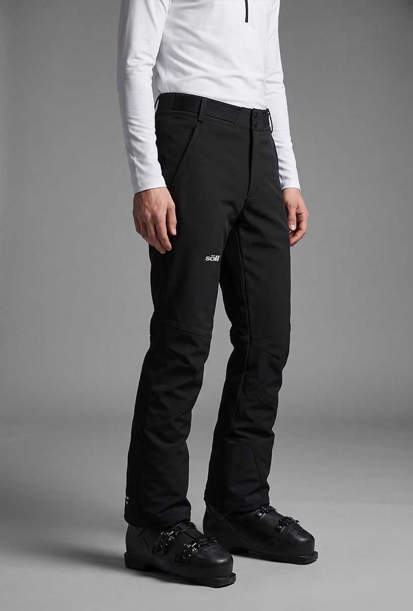 Men’s ski trousers Söll GLACIER Caviar Black – detail - 4